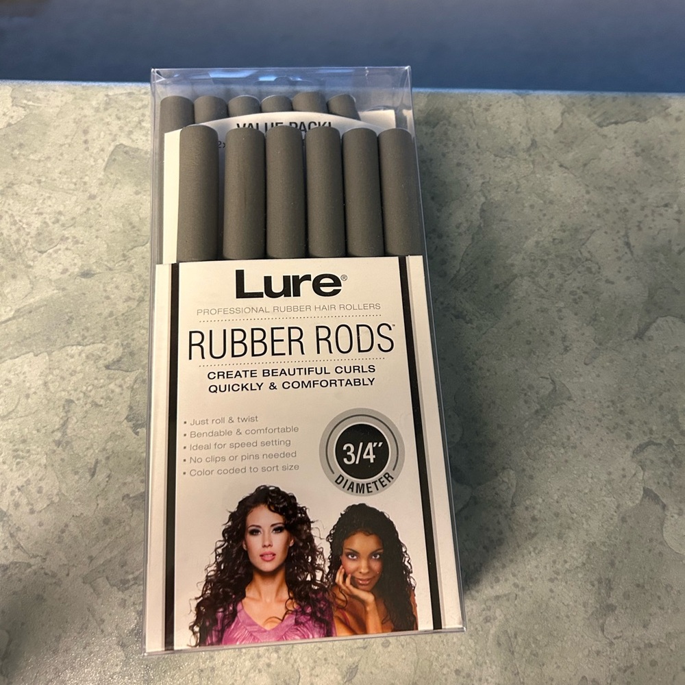Lure 3/4” Professional Rubber Hair Rollers